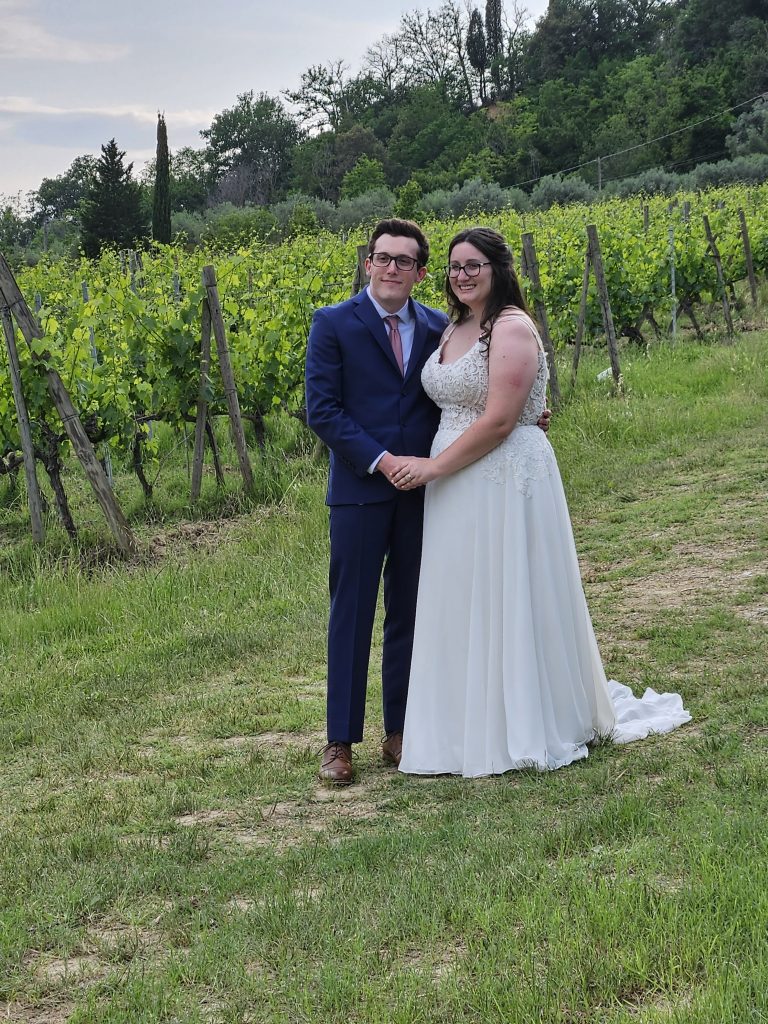 Wedding in a Tuscan vineyard